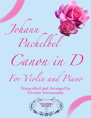 Book cover for Pachelbel's Canon for Violin and Piano