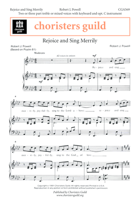 Book cover for Rejoice and Sing Merrily