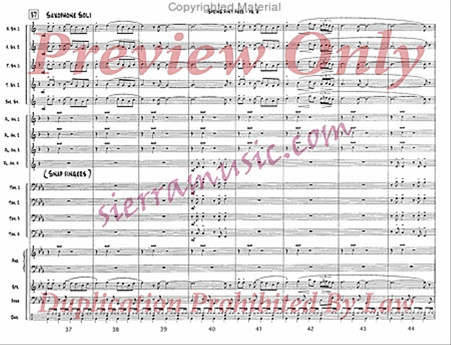 I Can't Stop Loving You Jazz Ensemble scores gallery preview page 7