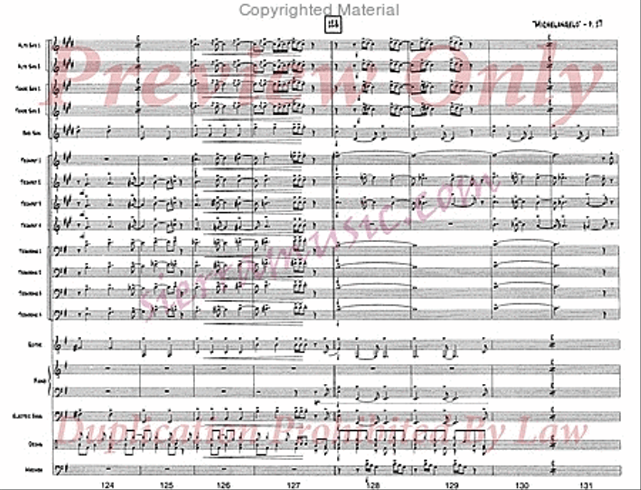 Michelangelo Jazz Ensemble scores gallery preview page 18