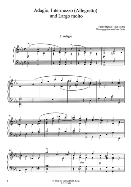 Drei Klavierstücke (ca. 1829) (nebst einem Anhange: übrige Notationen der Quelle)