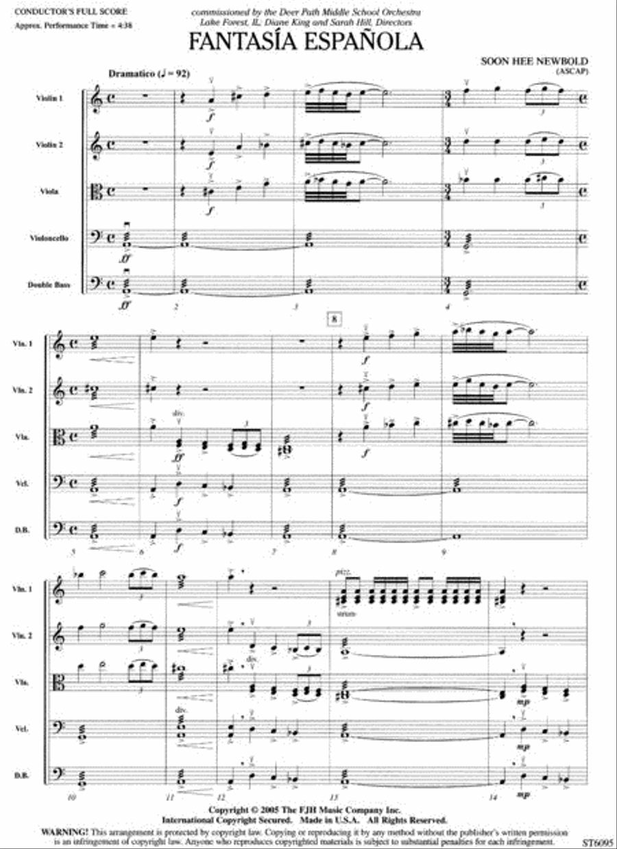 Fantasía española Fantasía española String Orchestra scores gallery preview page 2