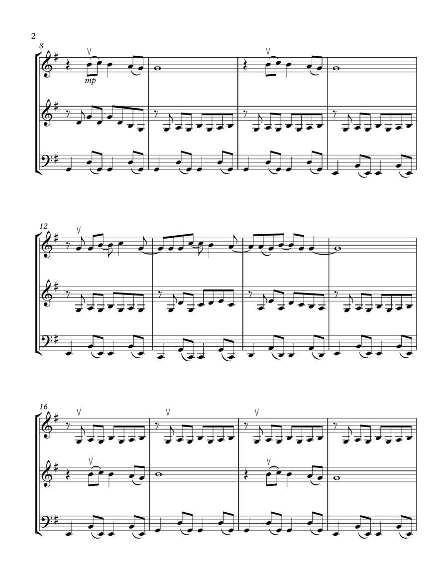 Every Breath You Take String Trio scores gallery preview page 2