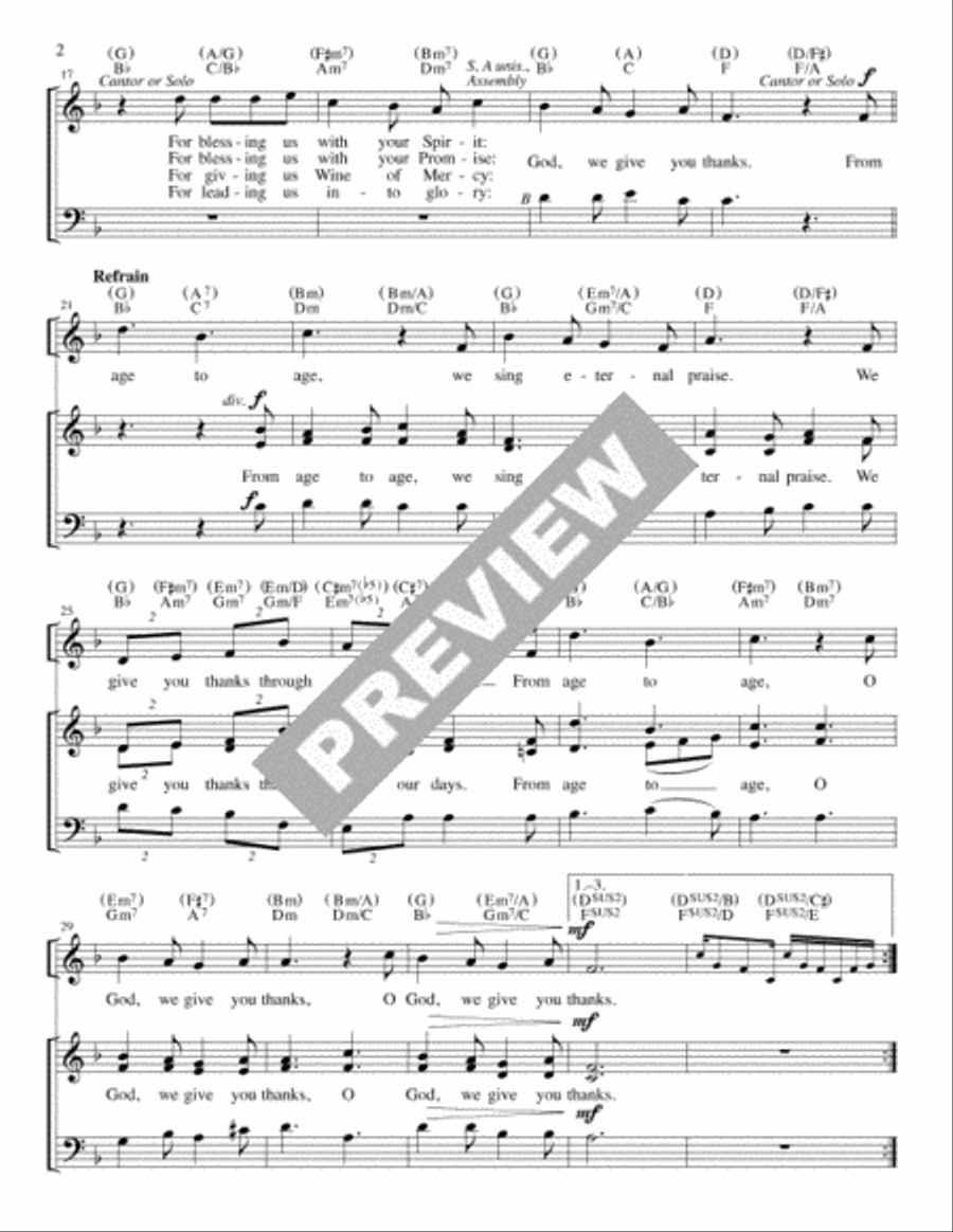 Litany of Thanksgiving - Guitar edition Guitar scores gallery preview page 2