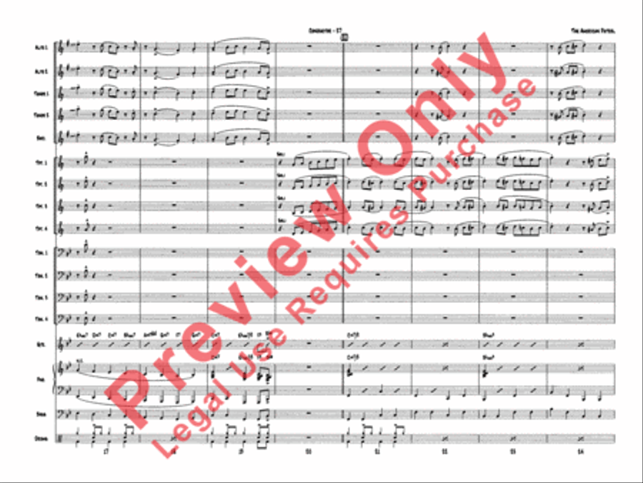 Superset #5: The Patriotic Collection (Medley) Jazz Ensemble scores gallery preview page 28