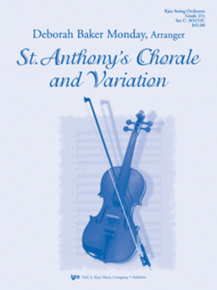 Book cover for St. Anthony's Chorale and Variation - Score