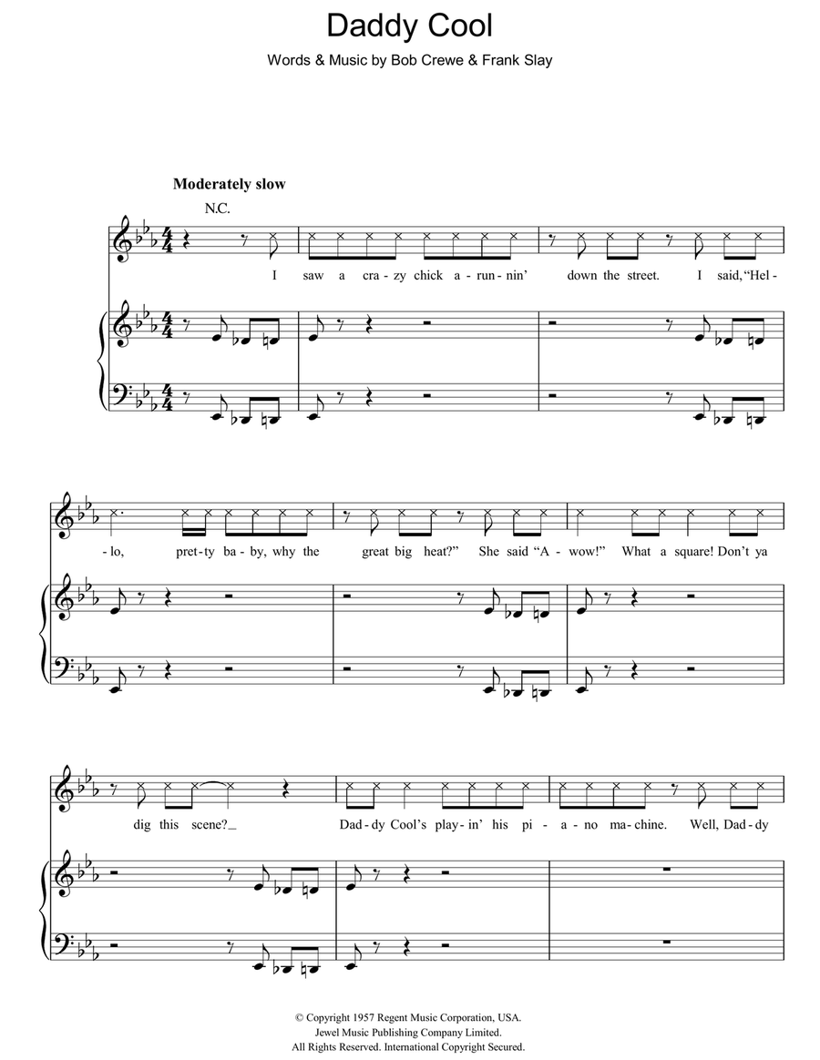 Daddy Cool Guitar scores gallery preview page 1