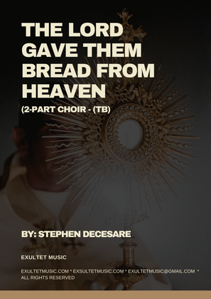 Book cover for The Lord Gave Them Bread From Heaven (Psalm 78) (2-part choir (TB)