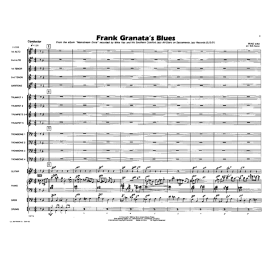 Frank Granata's Blues Jazz Ensemble scores gallery preview page 2