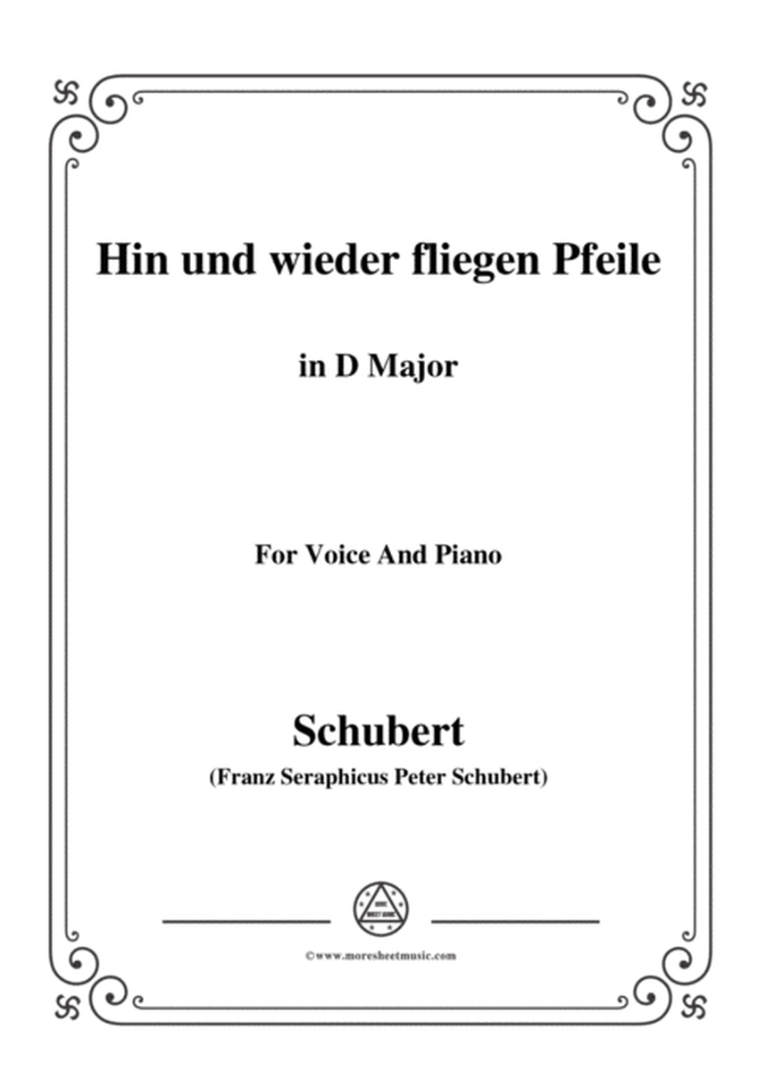 Schubert-Hin und wieder fliegen Pfeile,in D Major,for Voice&Piano image number null
