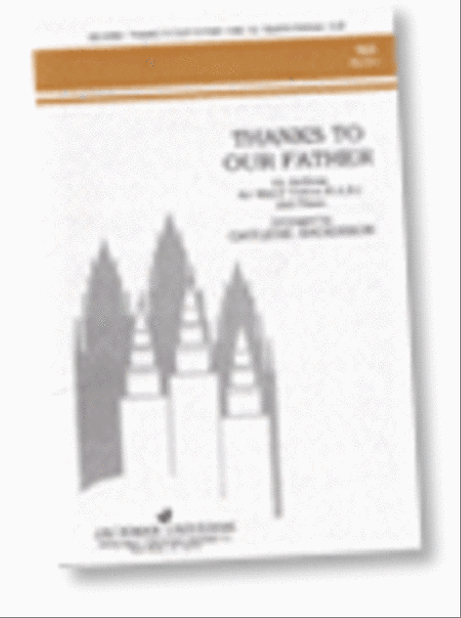 Thanks to Our Father - SAB 3-Part scores gallery preview page 1