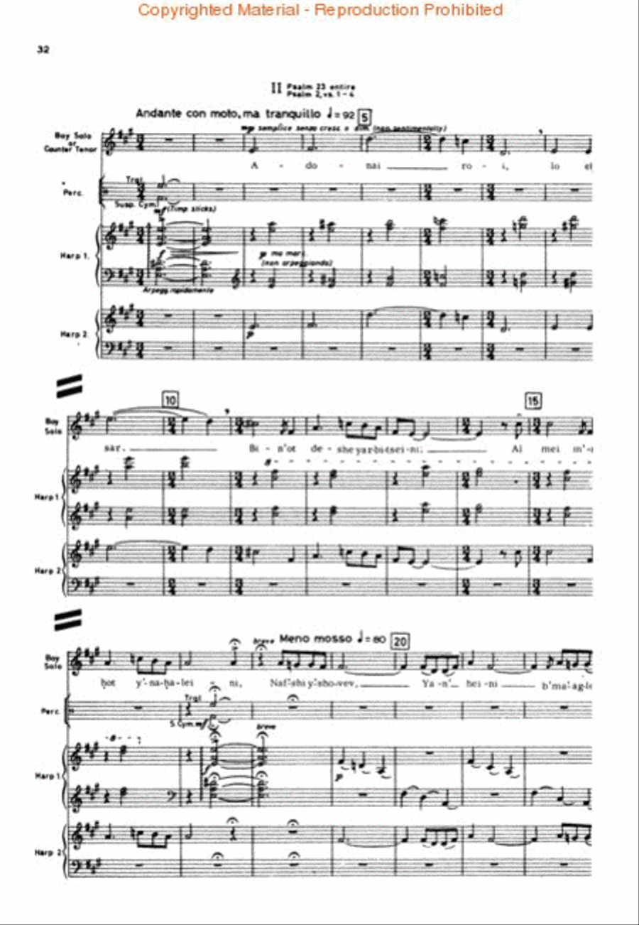 Chichester Psalms Choir scores gallery preview page 3