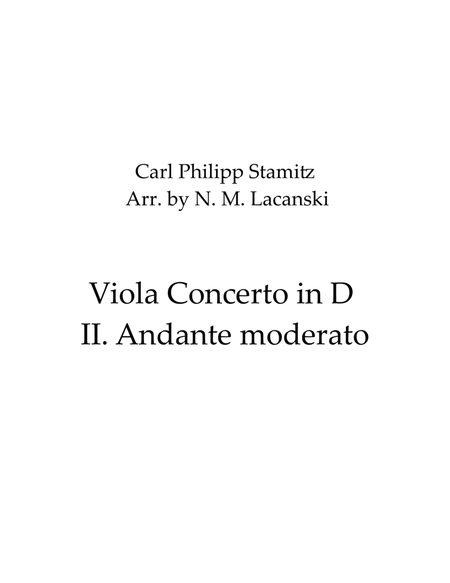 Viola Concerto in D II. Andante moderato image number null