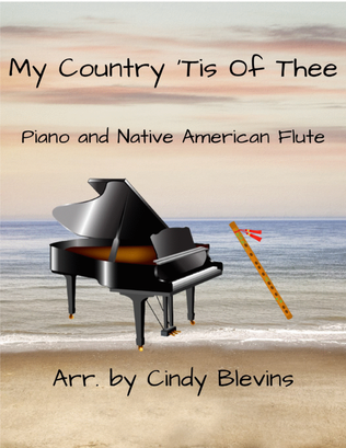 Book cover for My Country 'Tis Of Thee, for Piano and Native American Flute