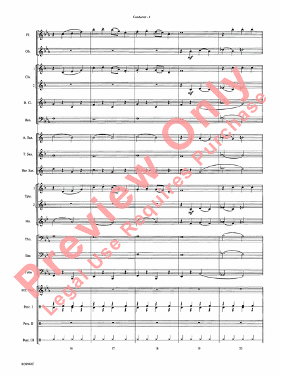 Sleigh Ride Sleigh Ride Concert Band scores gallery preview page 7