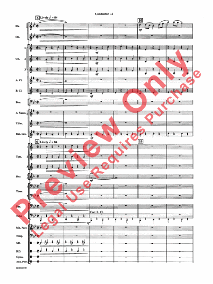 Outback Fantasy Concert Band scores gallery preview page 5