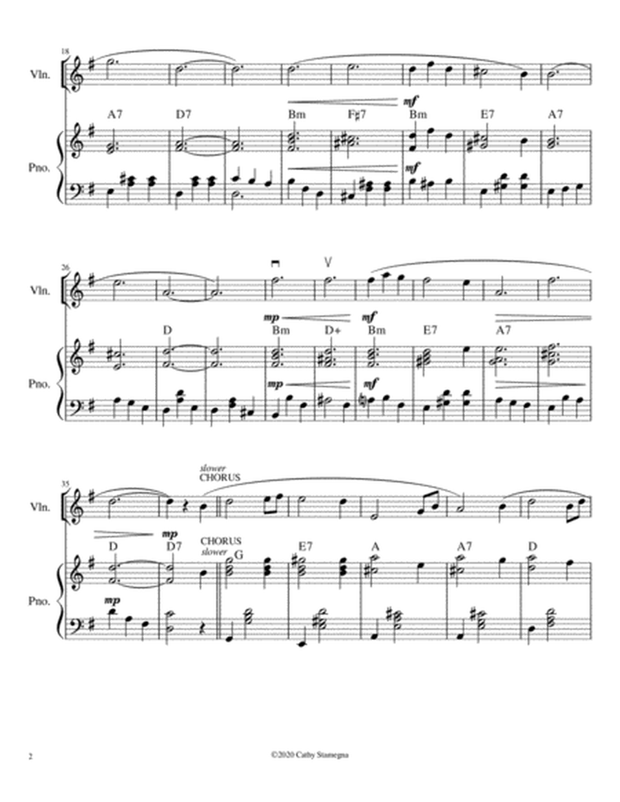 If You Were the Only Girl (In the World) (Violin Solo, Chords, Piano Accompaniment) image number null