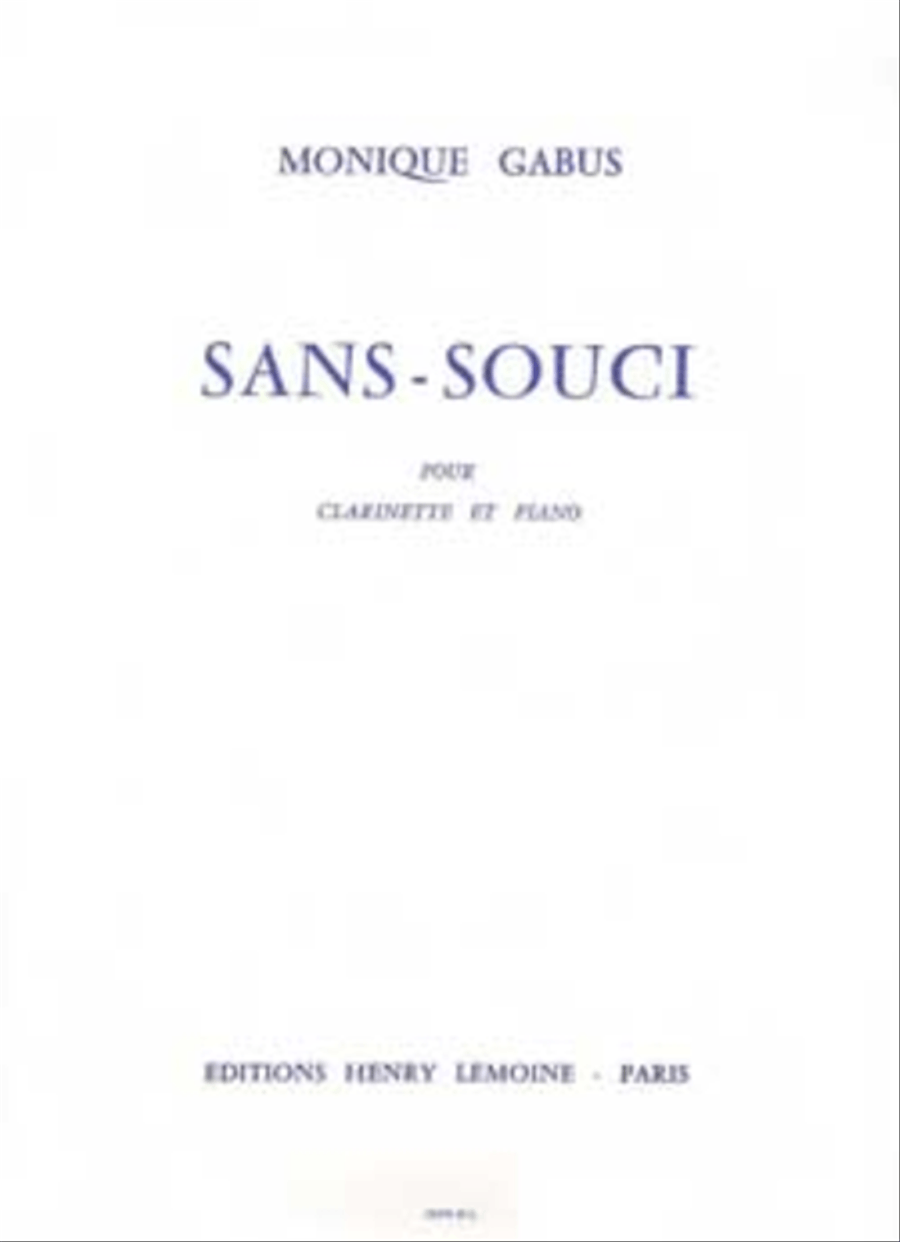 Sans-Souci Clarinet Solo scores gallery preview page 1