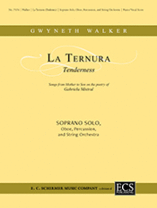 Book cover for La Ternura (Tenderness) (Piano/Vocal score)