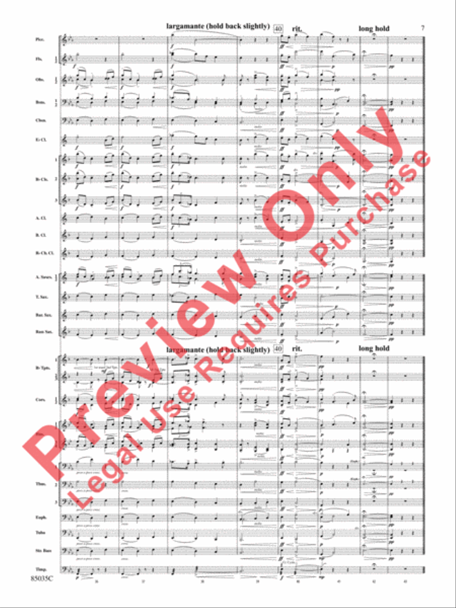 Nimrod (from Elgar's Variations) Concert Band scores gallery preview page 8