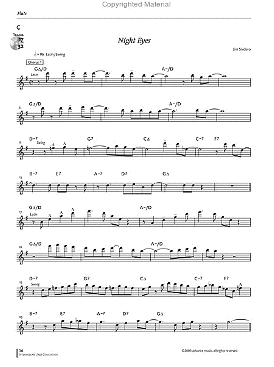 Intermediate Jazz Conception -- Flute Flute scores gallery preview page 16