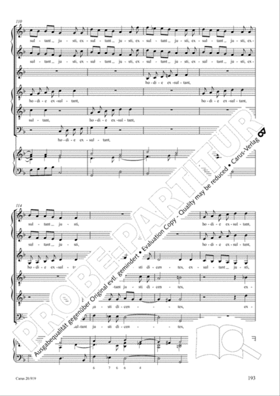 Opera varia I. Works with 1-7 parts (Complete edition, vol. 19) [Werke mit 1-7 obligaten Stimmen] Score scores gallery preview page 250