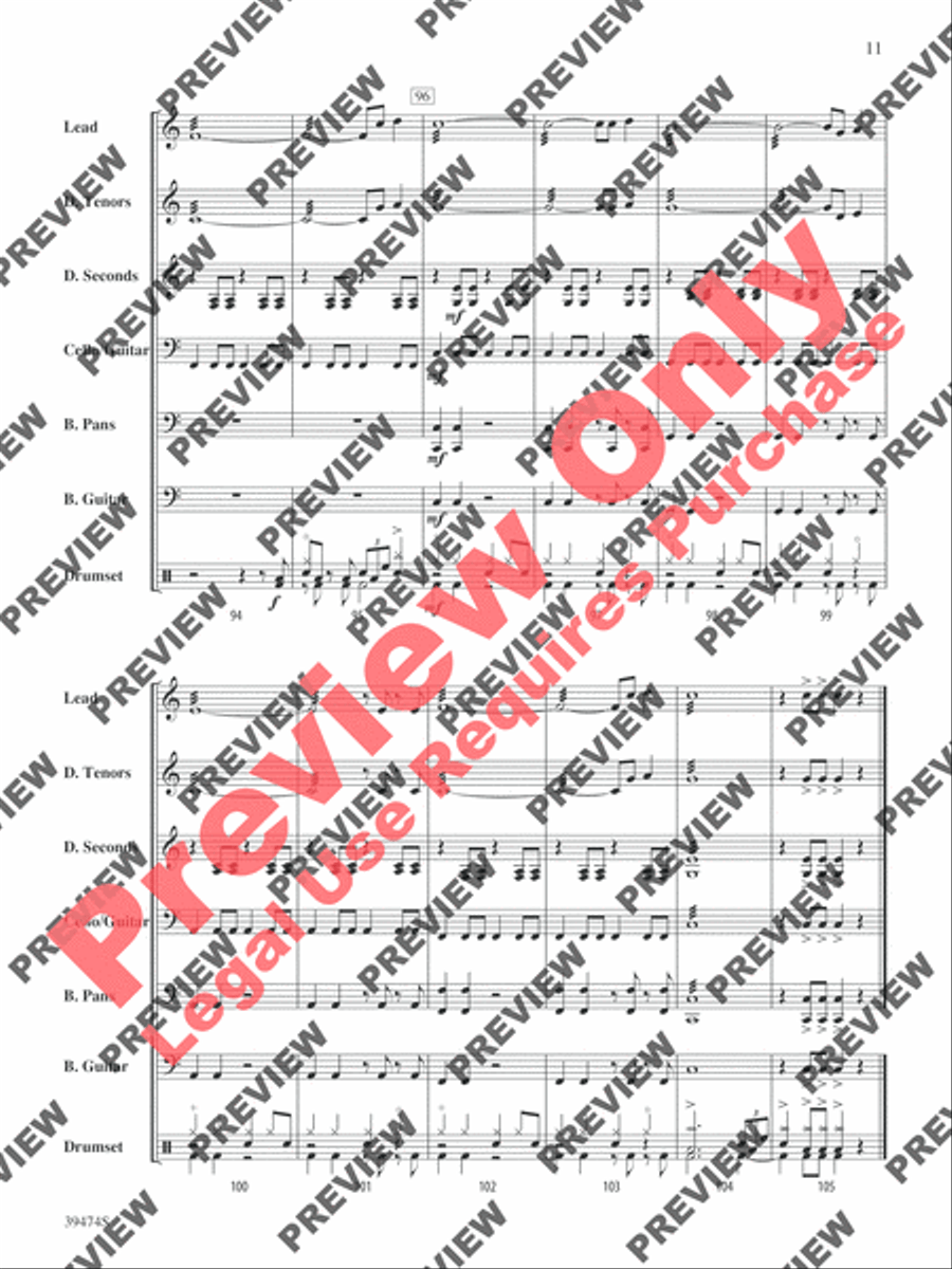 I'm Yours Steel Drum Band scores gallery preview page 12