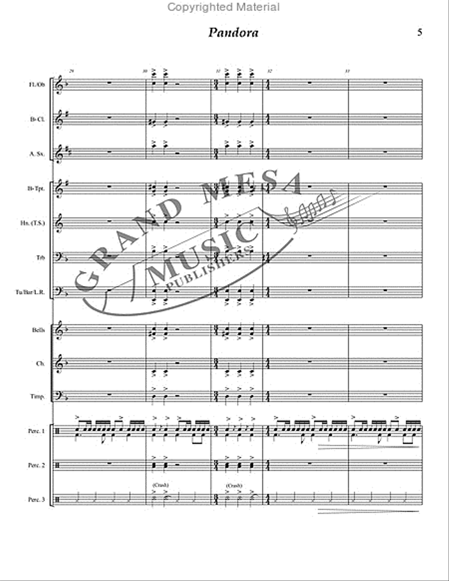 Pandora Pandora Concert Band scores gallery preview page 6
