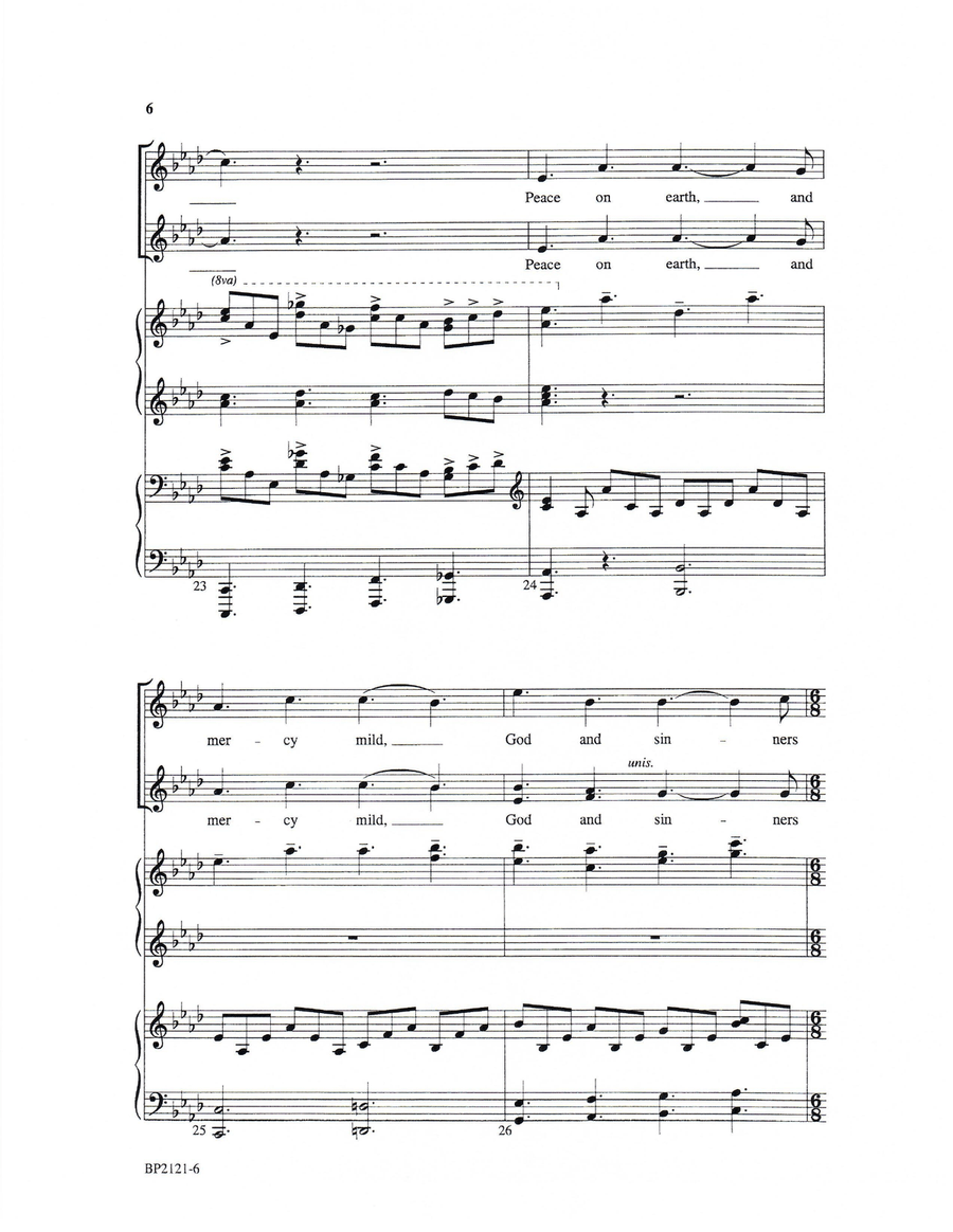 Hark! the Herald Angels Sing - Forrest - SSAA SSAA scores gallery preview page 6