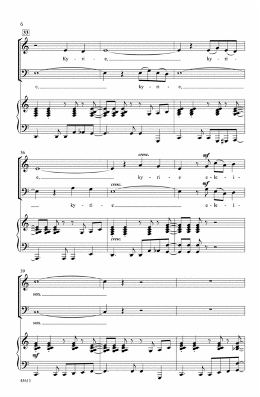 Jazz Kyrie Jazz Kyrie Choir scores gallery preview page 5