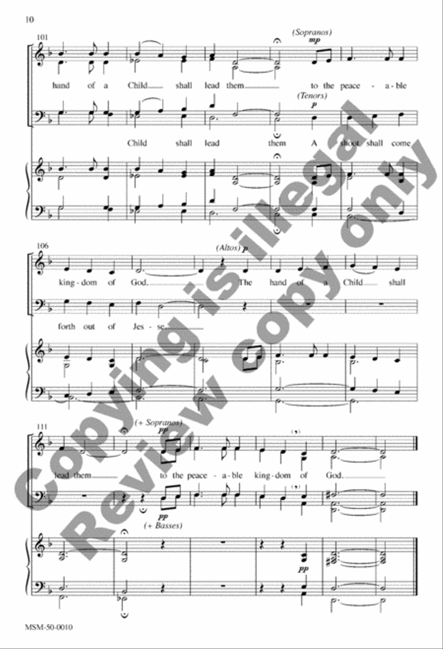 A Shoot Shall Come Forth 4-Part scores gallery preview page 9