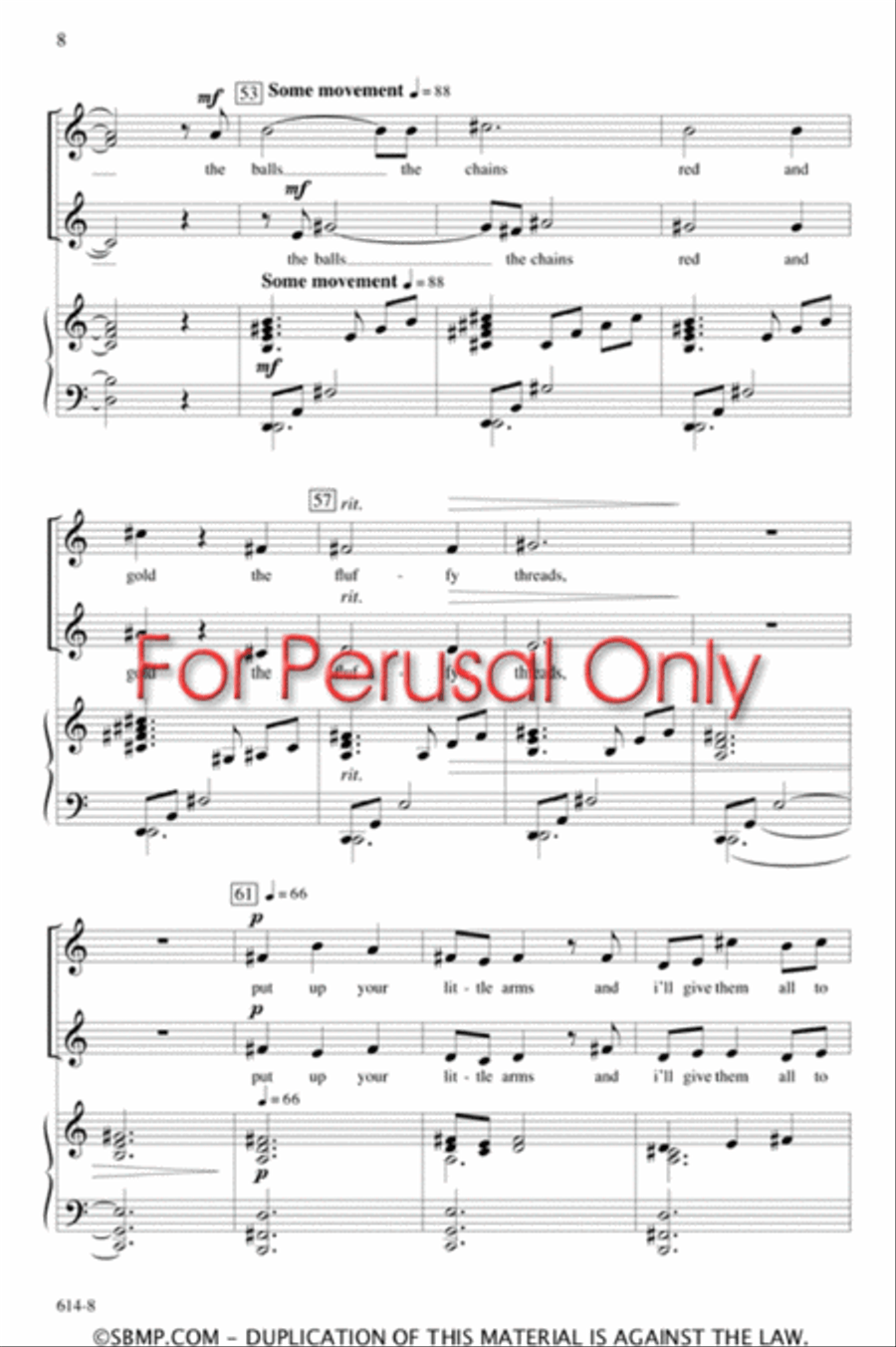 little tree - SA Octavo SA scores gallery preview page 7
