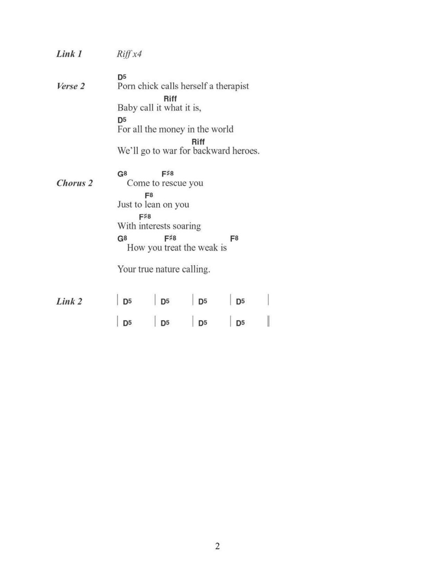 True Nature True Nature Easy Guitar scores gallery preview page 2