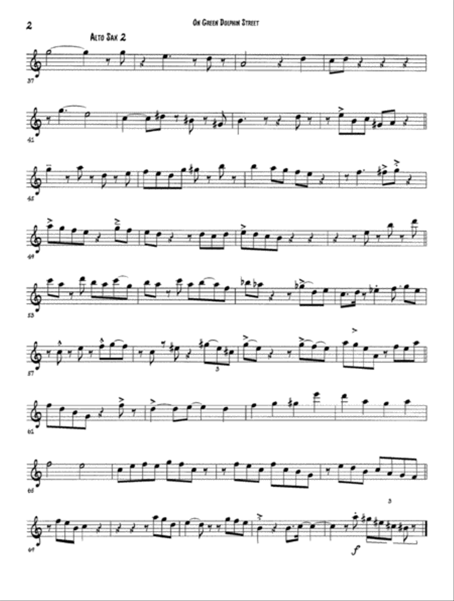 On Green Dolphin Street Woodwind Quartet scores gallery preview page 4