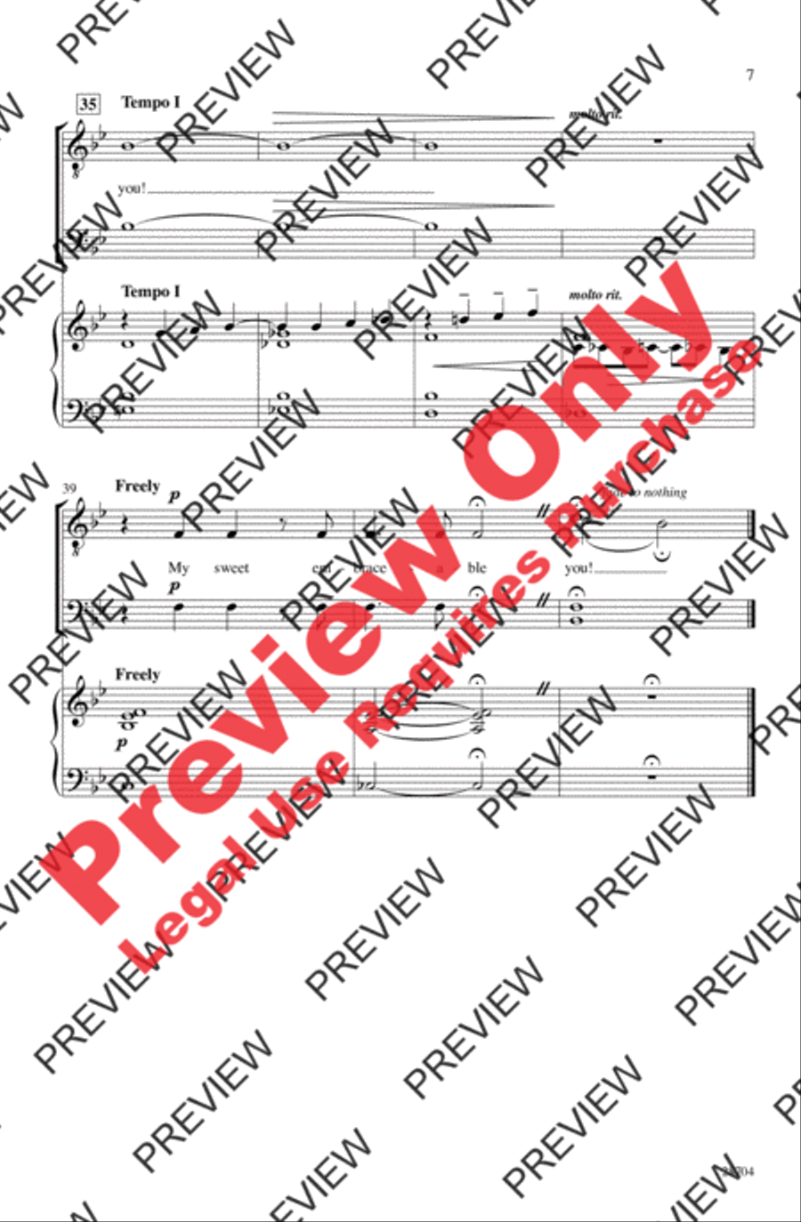 Embraceable You Men's Choir scores gallery preview page 6