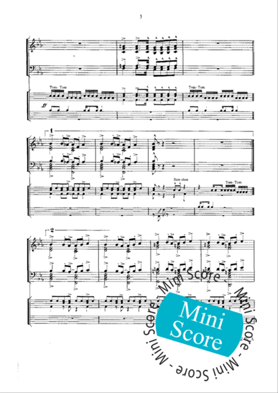 Fascinating Drums / Pavane In Blue Fanfare Band scores gallery preview page 27
