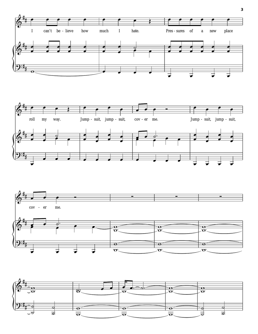 Jumpsuit Voice scores gallery preview page 3