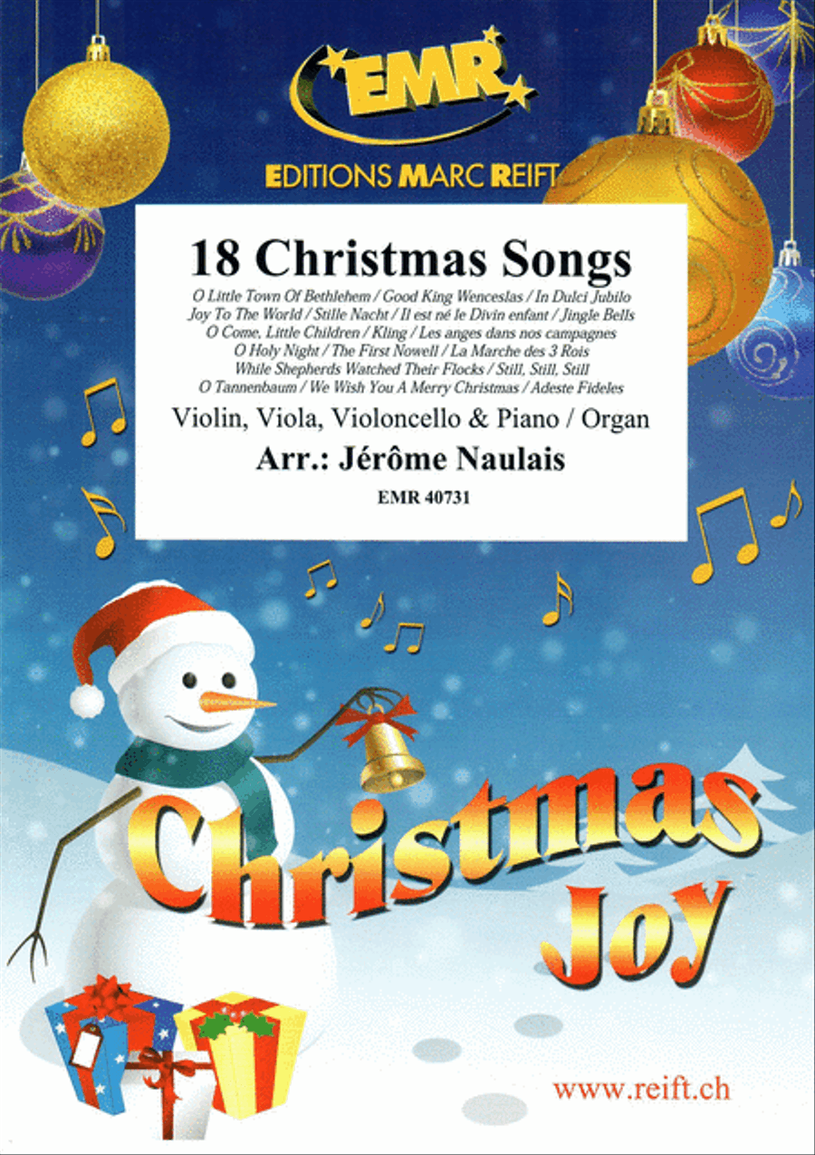 18 Christmas Songs 18 Christmas Songs Cello scores gallery preview page 1