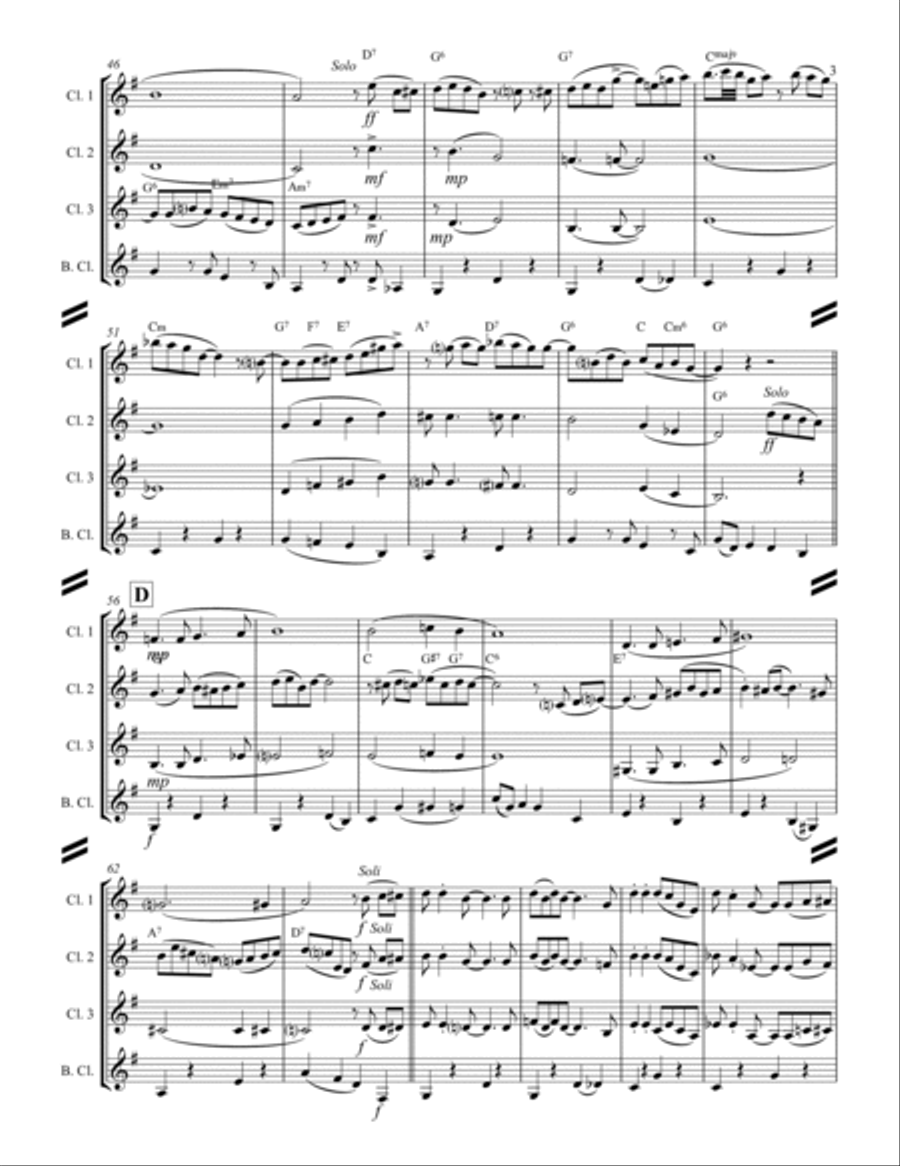I Want A Little Girl Woodwind Ensemble scores gallery preview page 4