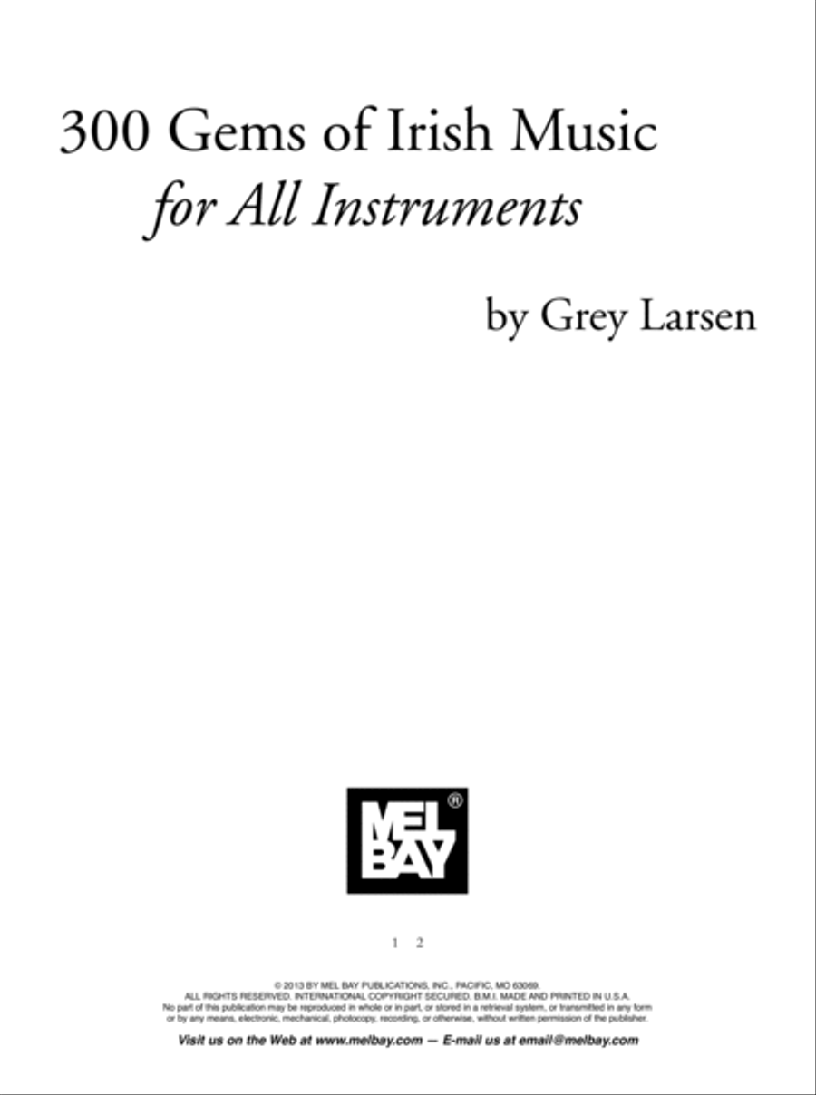 300 Gems of Irish Music for All Instruments Flute scores gallery preview page 2