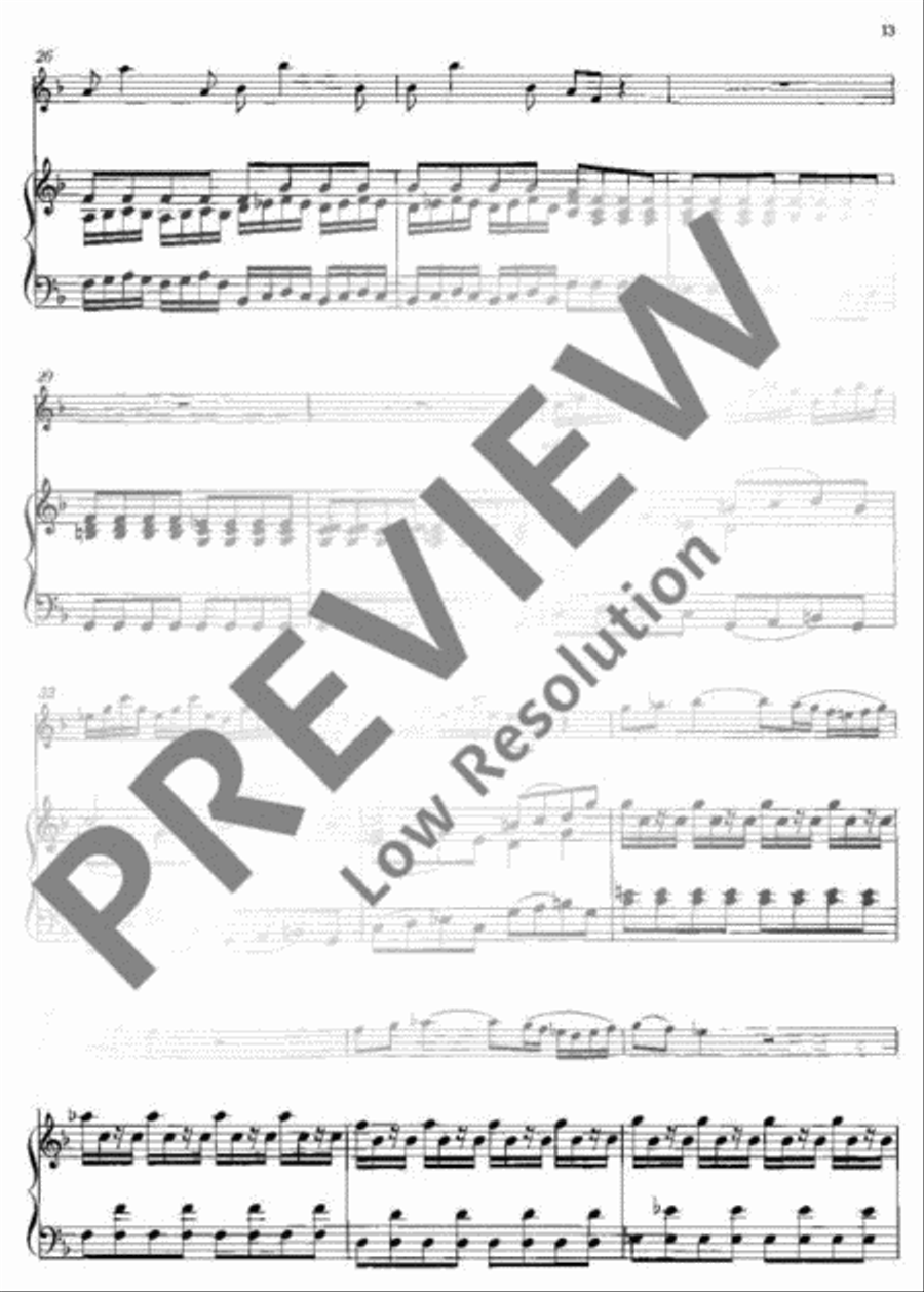 Concerto No. 2 G minor Flute scores gallery preview page 14