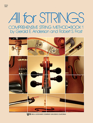Book cover for All For Strings Book 1-Viola