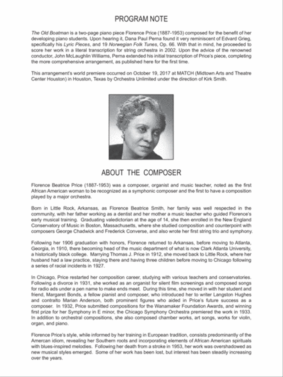The Old Boatman - Full Score String Orchestra scores gallery preview page 2