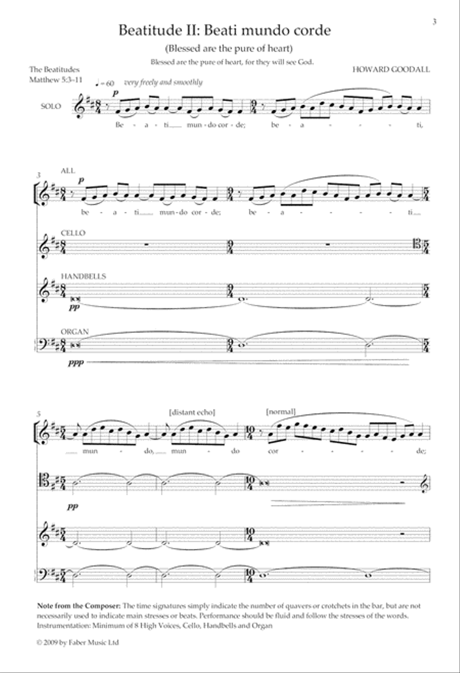 Beatitude II: Beati mundo corde (Blessed are the pure of heart) Women's Choir scores gallery preview page 2