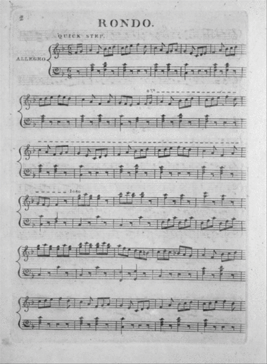 Lord Wellington's Military Divertimento for the Piano Forte Piano Solo scores gallery preview page 3