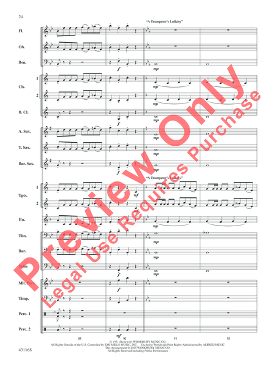 The Best of Leroy Anderson Concert Band scores gallery preview page 25