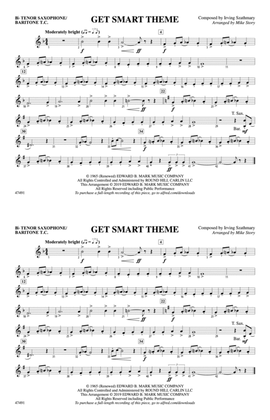 Get Smart Theme: Bb Tenor Saxophone/Bartione Treble Clef