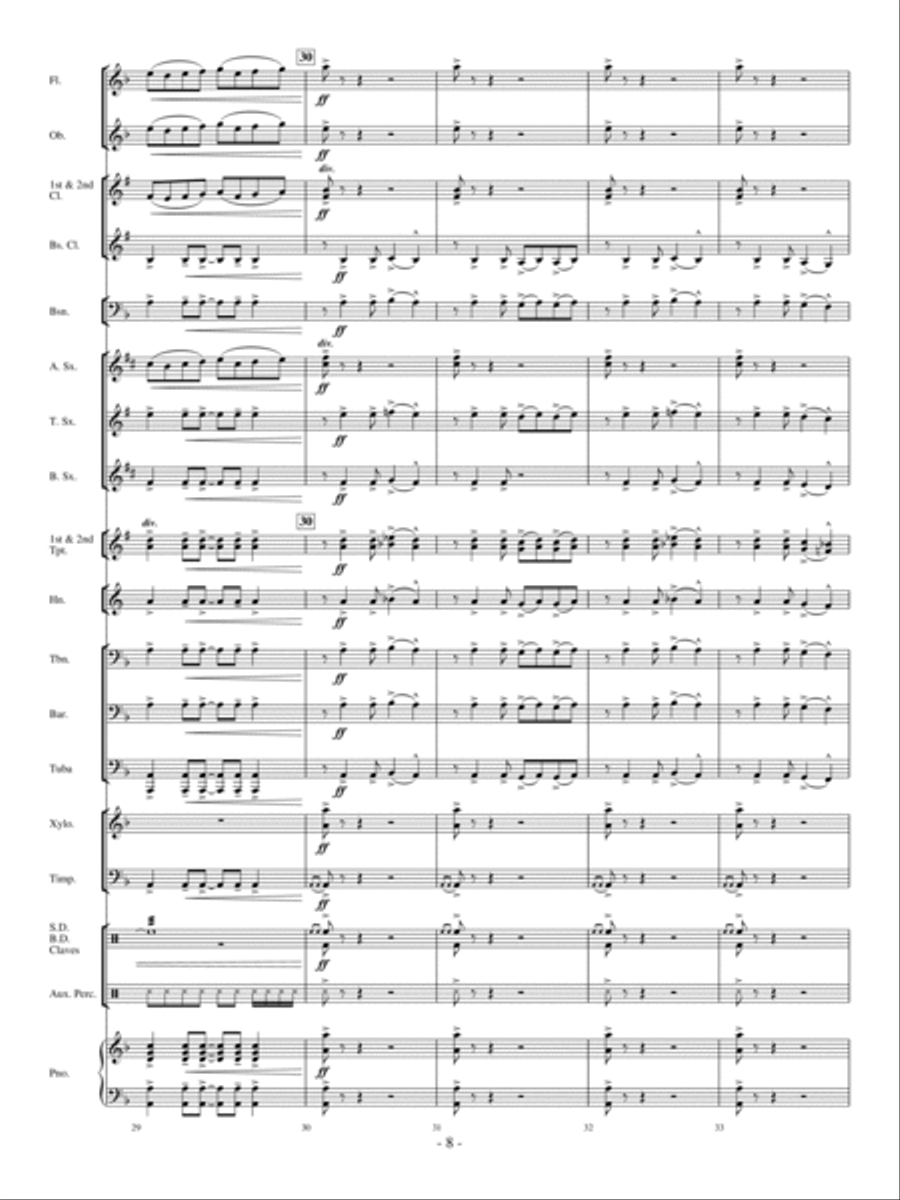 Freefall! Concert Band scores gallery preview page 7
