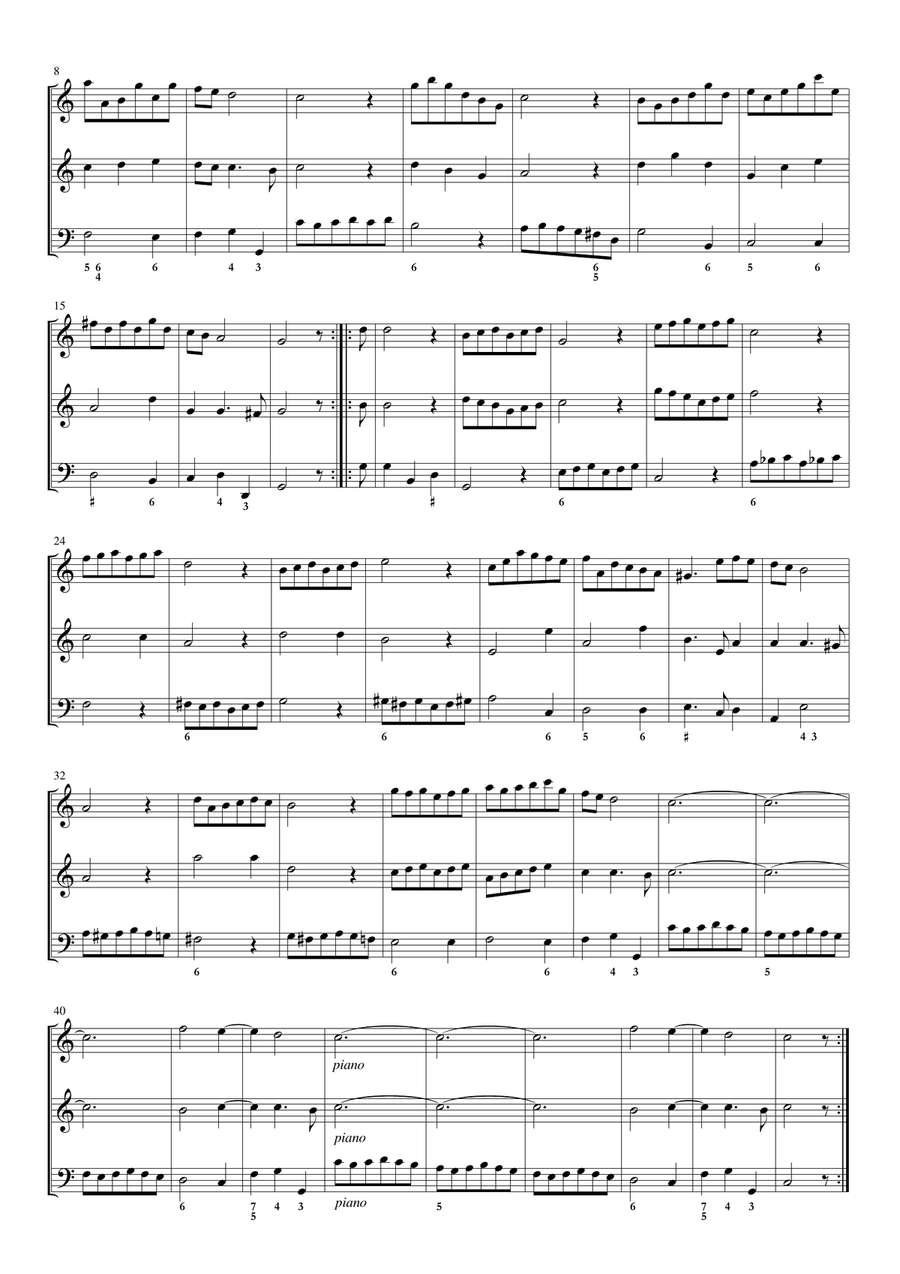 Corelli, Sonata op.4 n.1 in C major Small Ensemble scores gallery preview page 3
