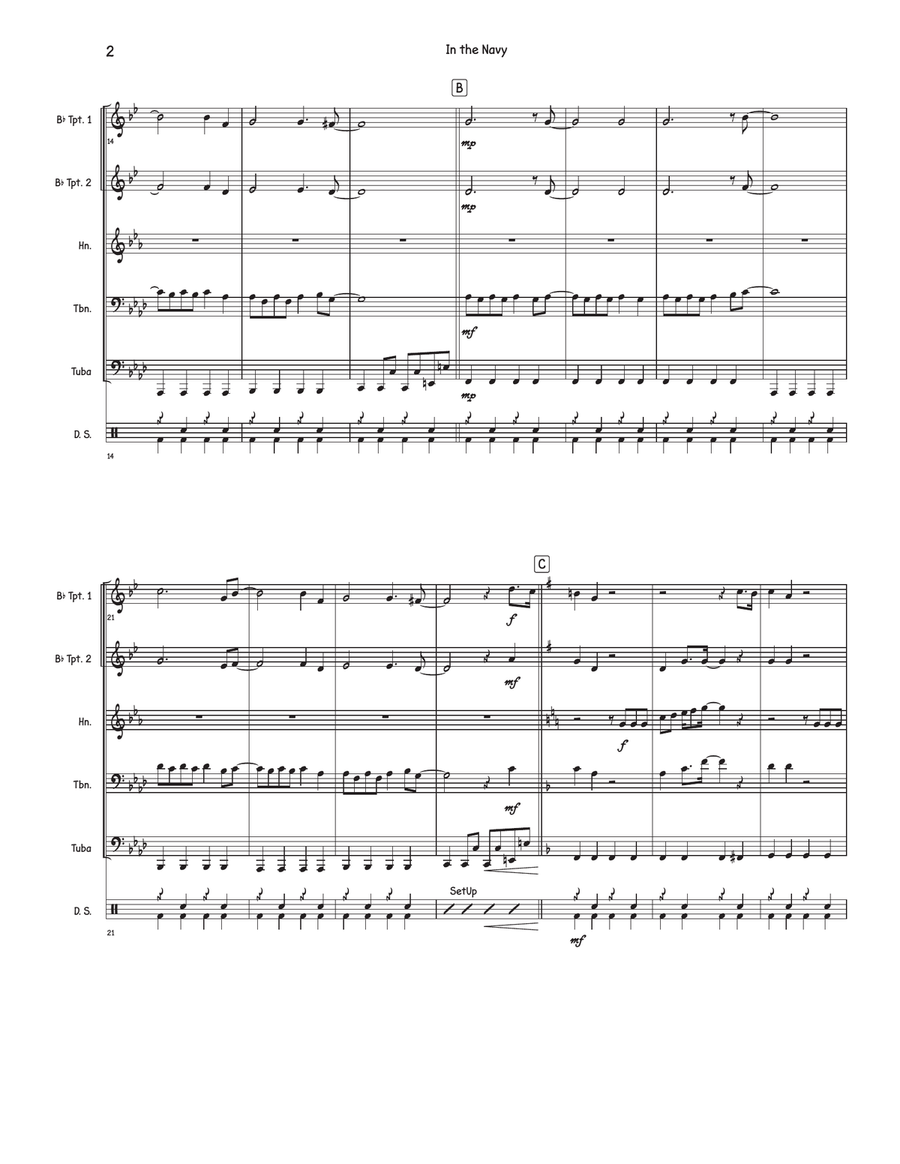 In The Navy Horn scores gallery preview page 2